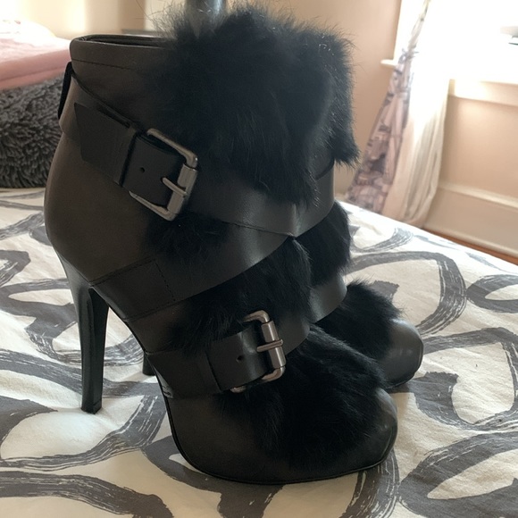 ASH Rabbit Fur Boots - Picture 3 of 4